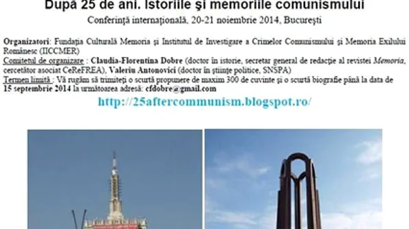 După 25 de ani  Istoriile şi memoriile comunismului jpeg