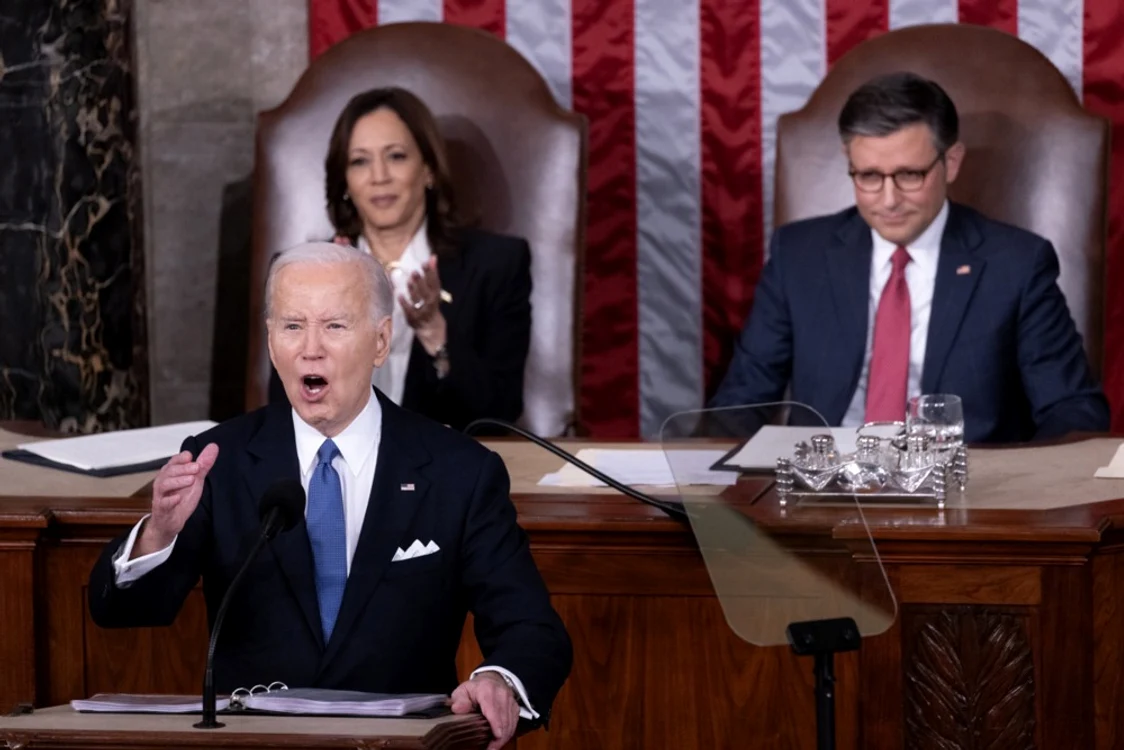 Președintele Joe Biden l-a atacat pe Trump pe tot parcursul discursului său