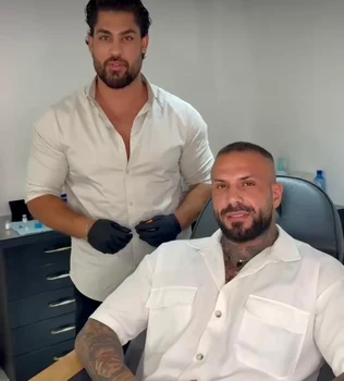Narcis Bujor, ispita de la „Insula Iubirii”, face injecții cu Botox la esteticianul vedetelor, Auday Al-Ahmad foto: Instagram 