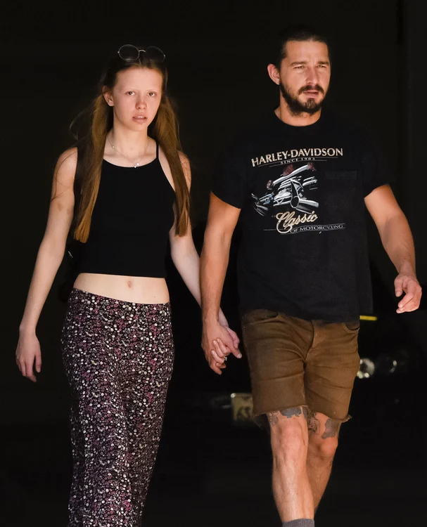 Exclusive    Shia LaBeouf & Mia Goth Reunite After Shia's Latest Arrest   NO INTERNET USE WITHOUT PRIOR AGREEMENT jpeg