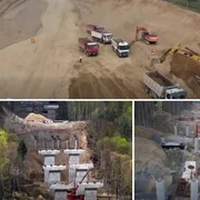 lucrari la sectiunea Cornetu   Tigveni a Autostrăzii Sibiu Pitești A1 foto captura video cristian pistol png