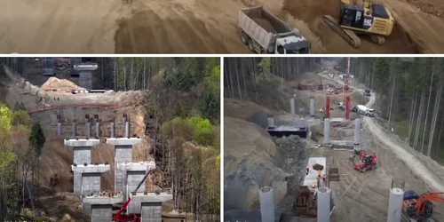 lucrari la sectiunea Cornetu   Tigveni a Autostrăzii Sibiu Pitești A1 foto captura video cristian pistol png