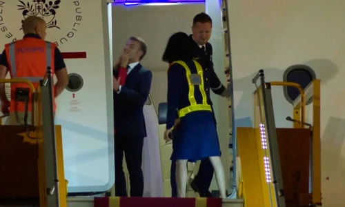 Macron, lovit de soția sa FOTO Profimedi