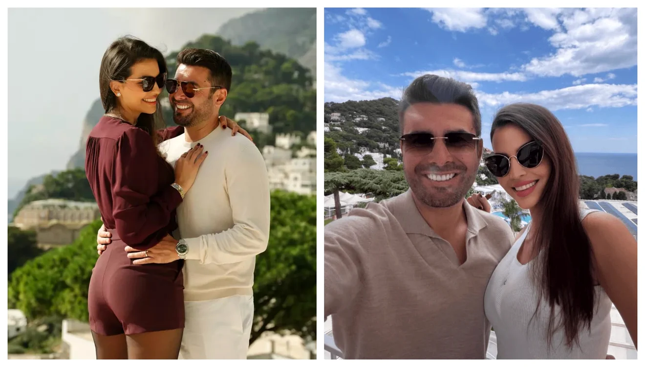 Adrian Mutu și Sandra, imagini din vacanță / FOTO: Colaj social media