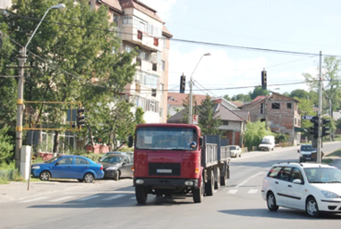 La vânătoare de camioane  şi autocare în centru