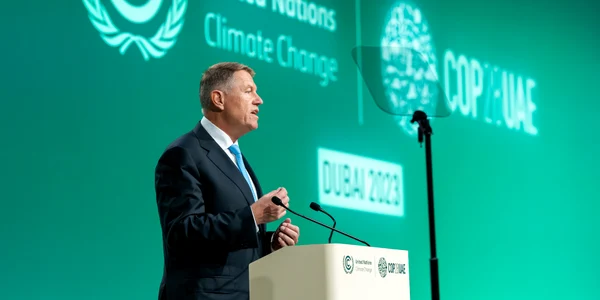 Klaus Iohannis la COP28   climate change FOTO Presidency jpg