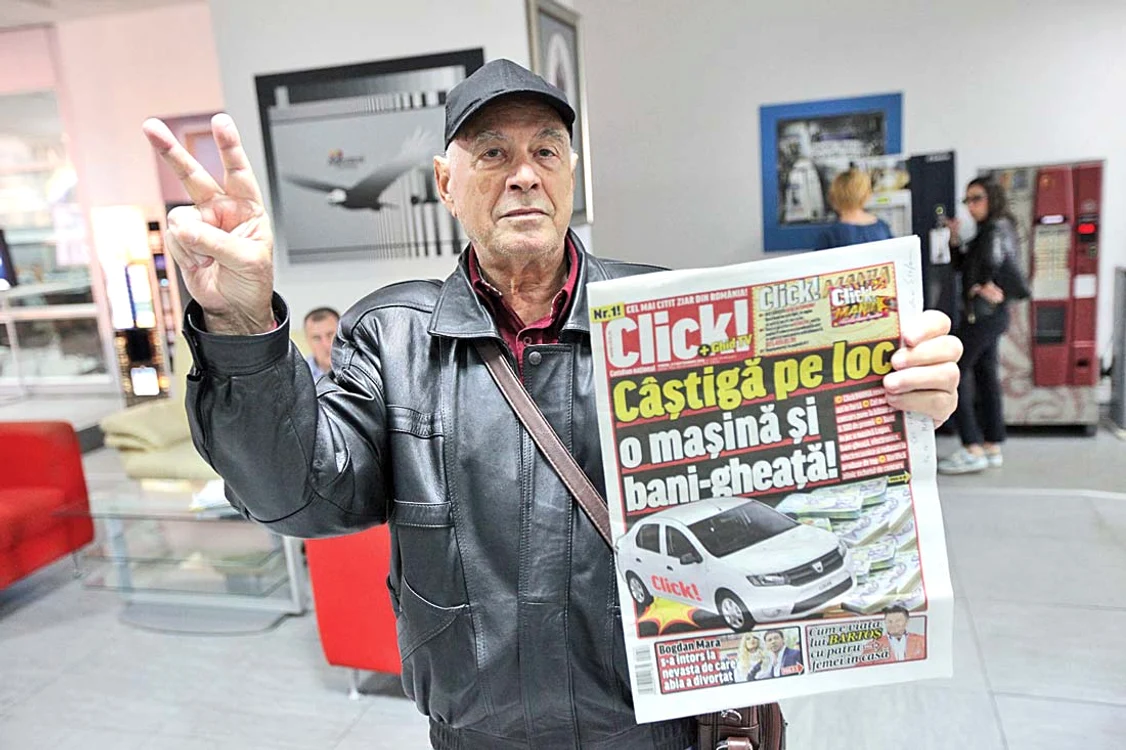 Pensionarul Iancu Emil a câştigat 300 de lei cu Click!MANIA