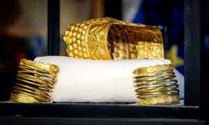 Primele imagini cu coiful de la Coțofenești găsit FOTO AFP