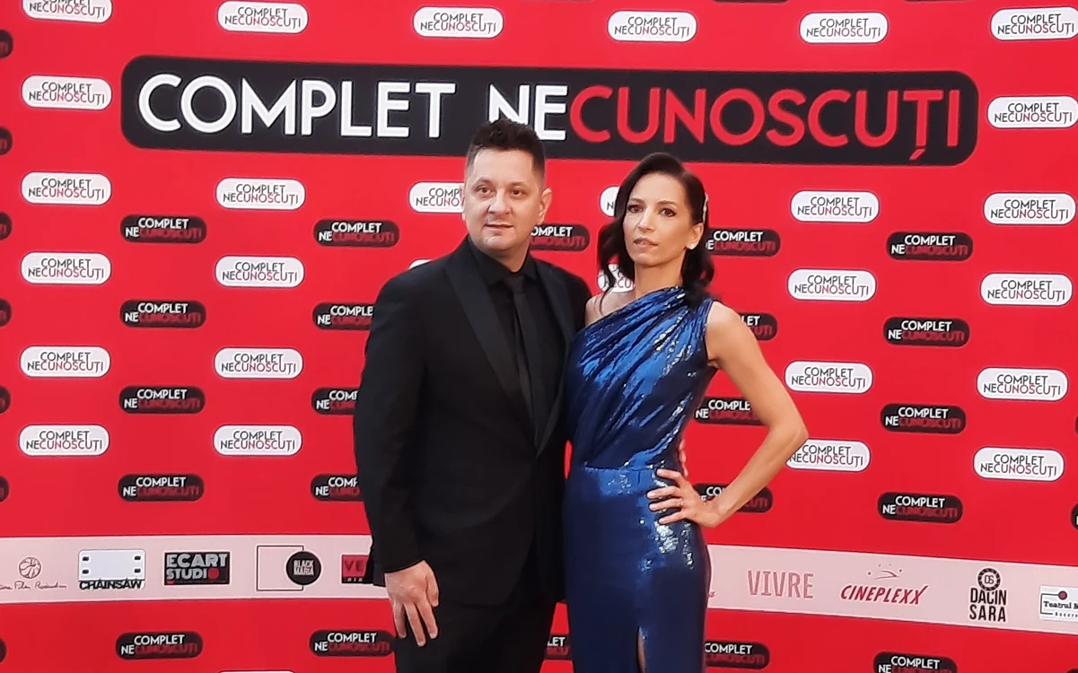 
    Octavian Strunilă și soția lui, Oana  