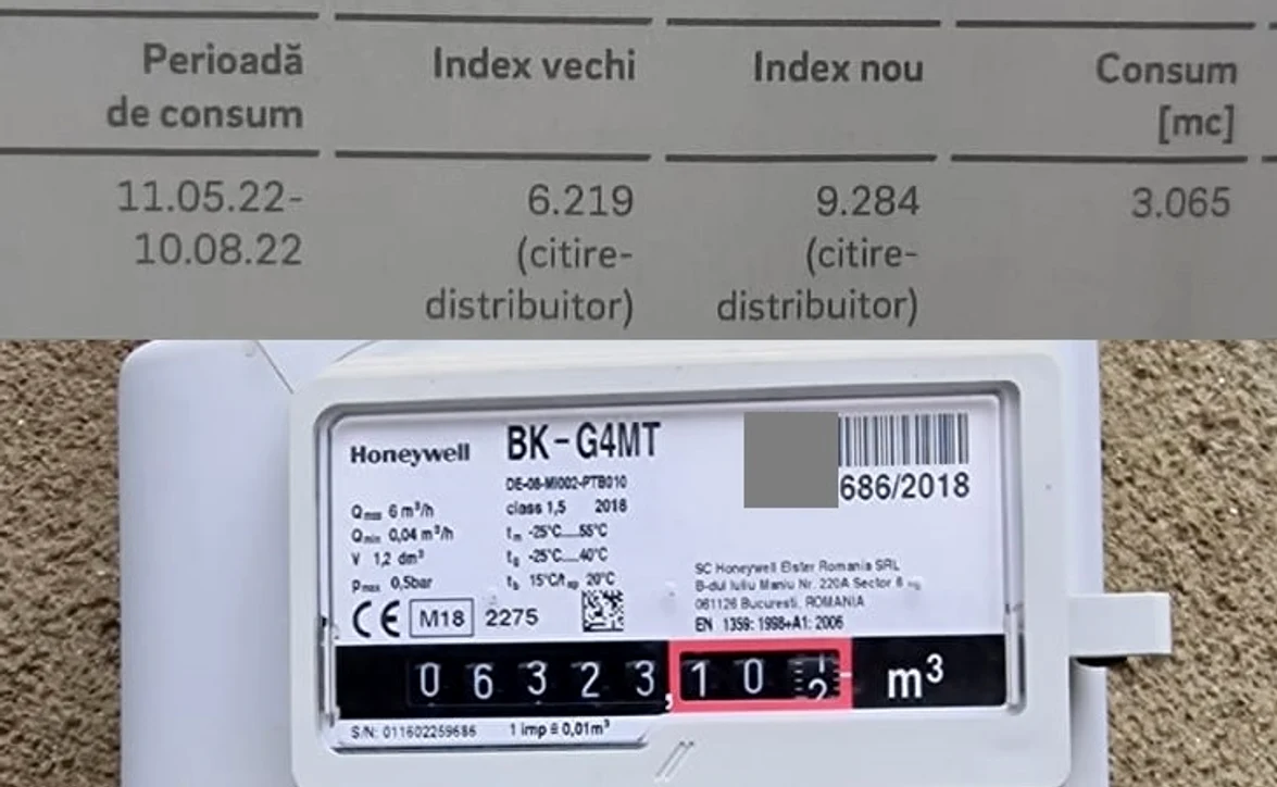 O femeie din Reșița a primit o factură de 9.000 de lei după o citire eronată a contorului