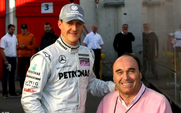 Michael Schumacher şi Philippe Streiff FOTO DR