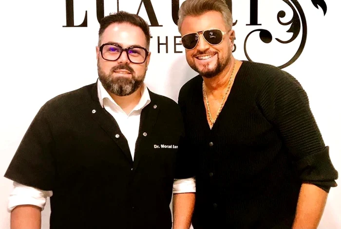 Cătălin Botezatu, alăturui de esteticianul vedetelor, Morad Iancu Sursa: Facebook 