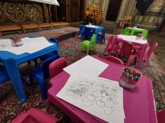 Colțul copiilor din biserica Millenium FOTO Ștefan Both