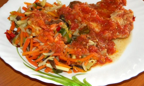 friptura de porc cu rosii la cuptor 6 jpeg
