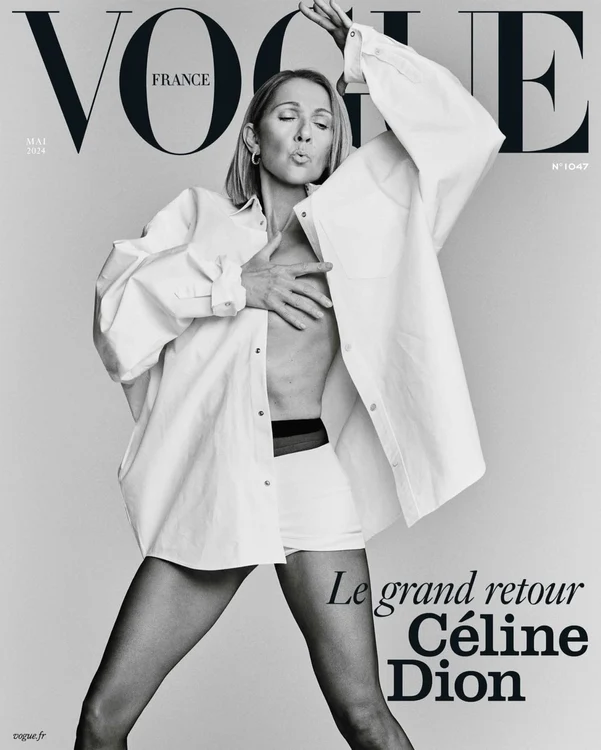 Celine Dion în Vogue PNG