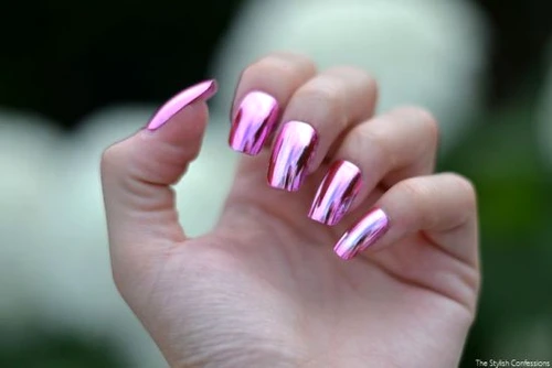 alluring pink mirror metallic nails jpg jpeg