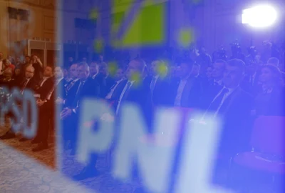 Conferința de presă comună a liderilor PSD și PNL alături de candidatul acestora la PMB, Cătălin Cîrstoiu, în București. FOTO Inquam Photos / Octav Ganea