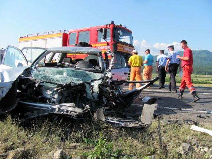 Accidentul a avut loc pe DN1 între Sibiu şi Sebeş