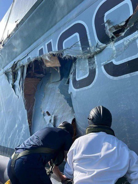 Două nave ale Marinei Regale Britanice s-au ciocnit la o bază militară din Bahrain VIDEO