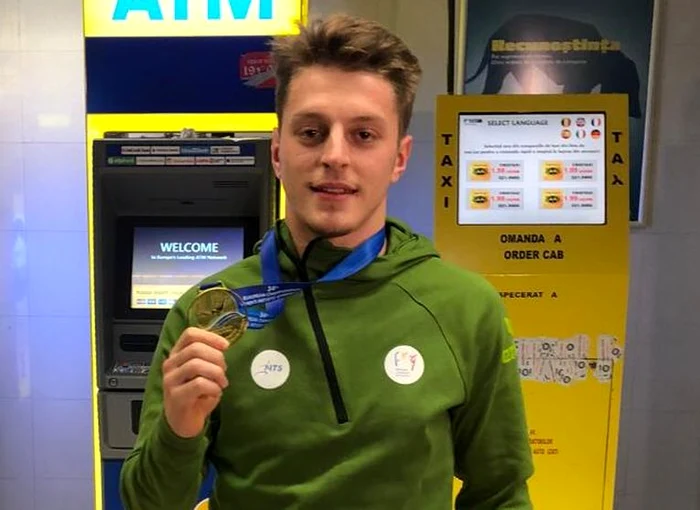 Gabriel Burtănete a ajuns în România cu medalia de aur la gât