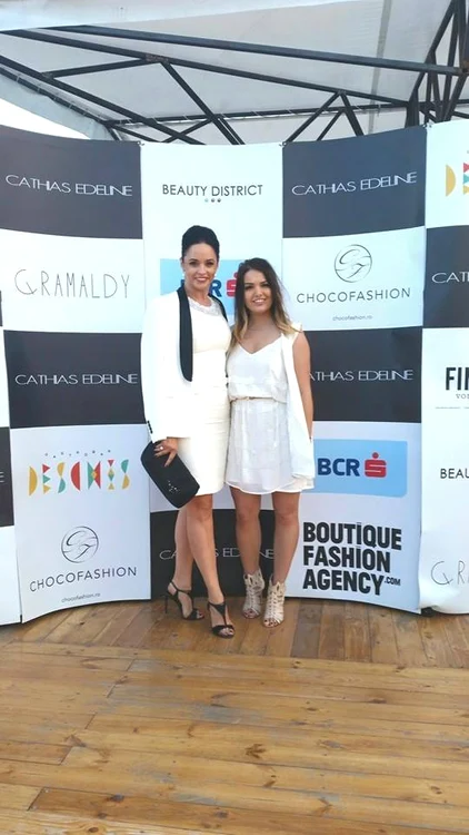Andreea Marin alături de designerul Adeline Catinas, creatorul din spatele brandului Cathias Edeline
