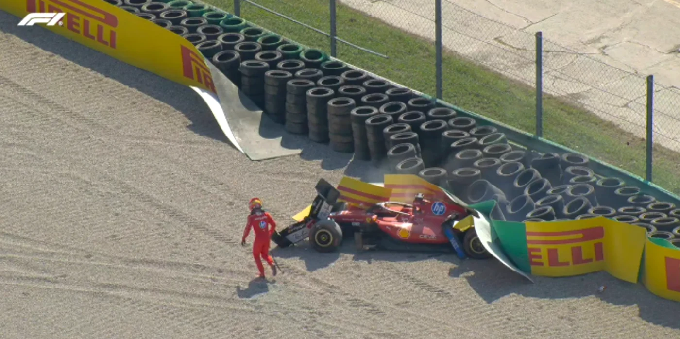 Charles Leclerc și-a distrus monopostul
