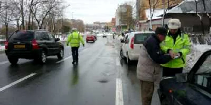 Prins pe strada Isaccei din municipiul Tulcea FOTO Arhivă Adevărul