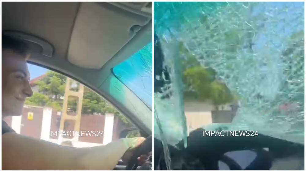 Viitor polițist din Teleorman, filmat în timp ce conduce cu parbrizul spart și cântă manele după ce a lovit un pieton