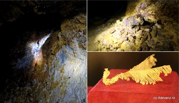 Interiorul unei foste mine de aur. Foto: Daniel Guță. ADVĂRUL