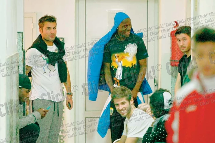 Adrian Mutu a fost în formă la singurul antrenament făcut de Petrolul în acest an în România (fotografii: Roberto Sălceanu / Dorin Constanda / Răzvan Păsărică)