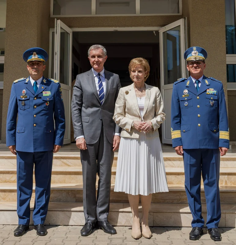 Majestatea Sa Margareta la Colegiul Militar Alba Iulia. FOTO: Casa Majestății Sale
