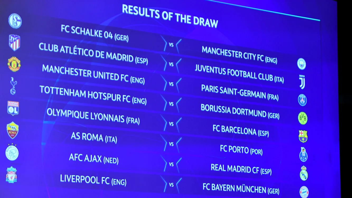 
    Tabloul optimilor de finală în Liga Campionilor  