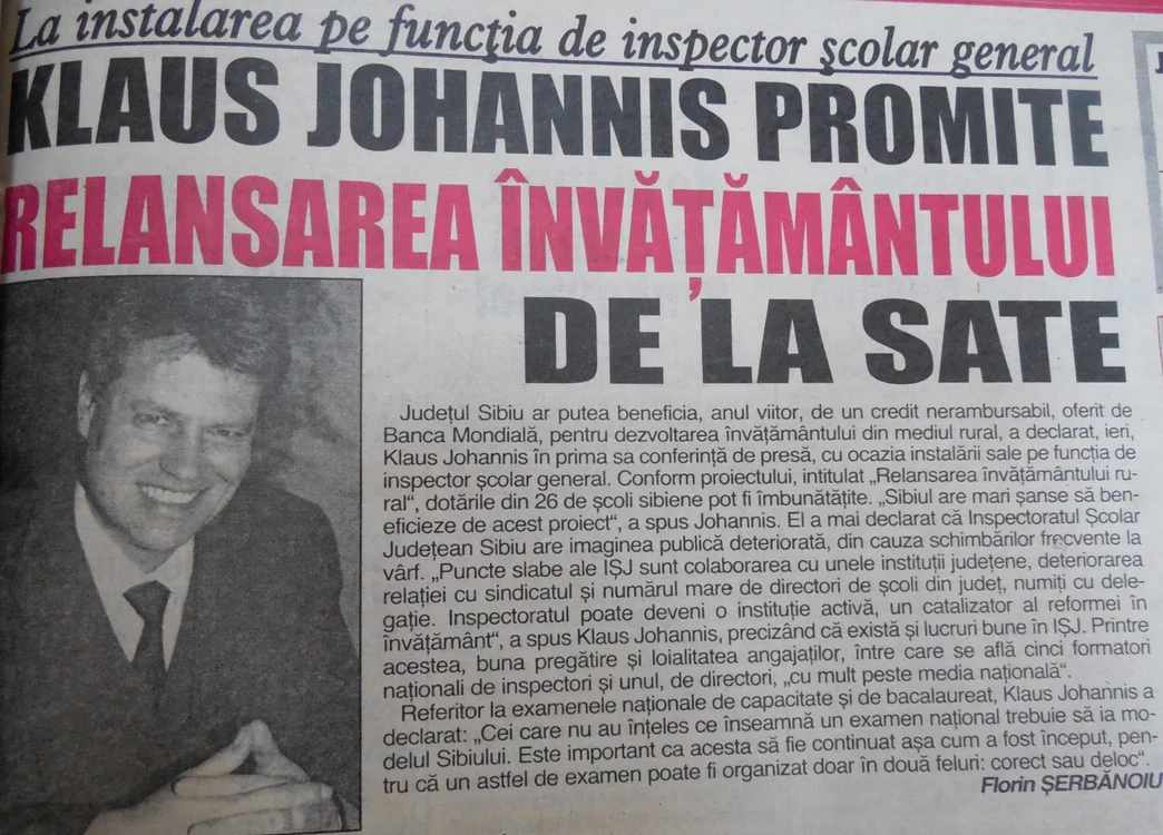 iohannis profesor4 - foto artiva ziarului rondul de sibiu