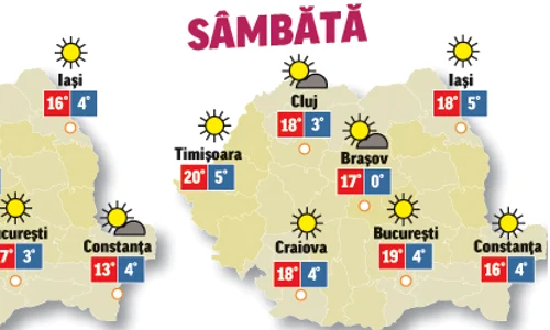 Prognoza meteo pentru următoarele două zile anunță vreme plăcută cu mult soare jpeg