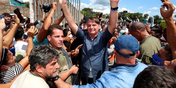 jair bolsonaro miting fara masca foto Isac NOBREGA / Brazilian Presidency / AFP