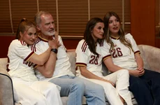 Regele Felipe, Regina Letizia, Prințesa Leonor și Infanta Sofia au urmărit meciul Spania  Franța din Campionatul Mondial de Fotbal   profimedia 1116635048 jpg