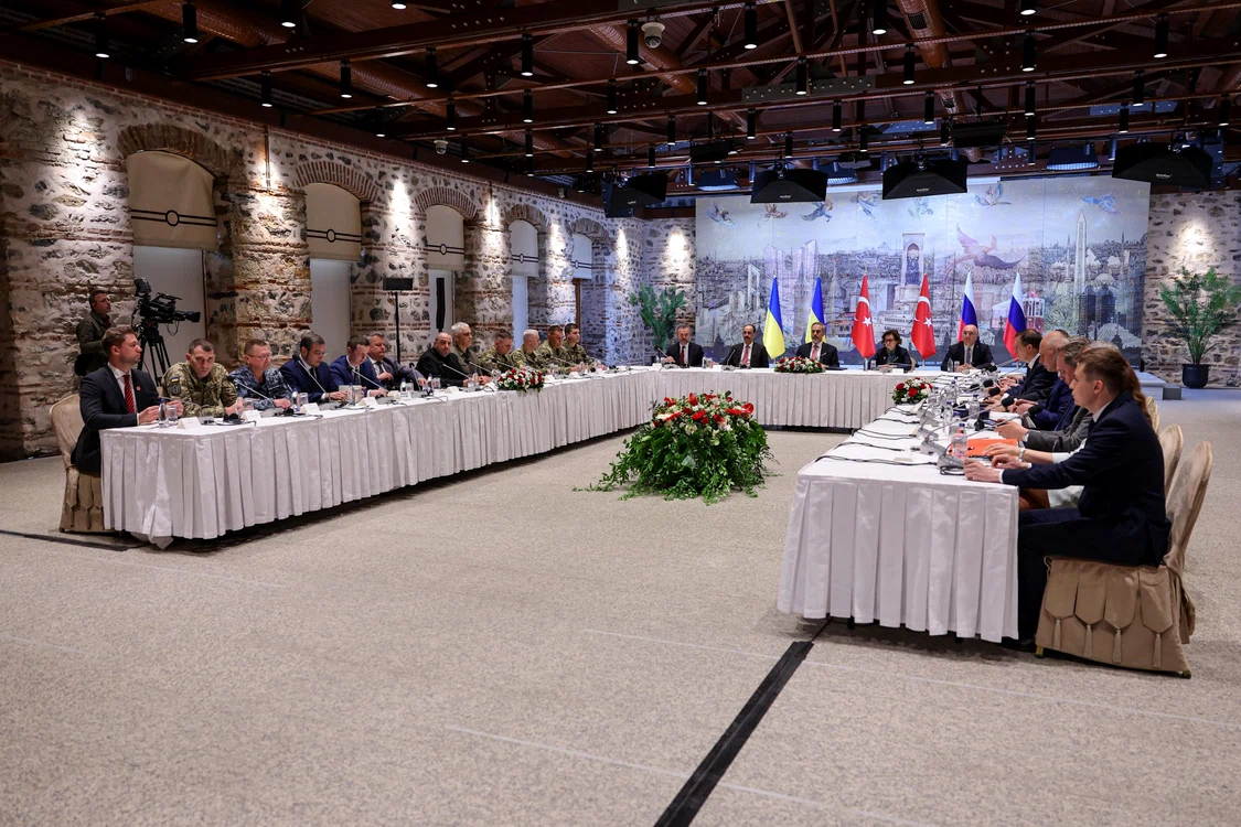 Turcia a intermediat discuțiile de pace între Rusia și Ucraina de la Istanbul FOTO EPA-EFE