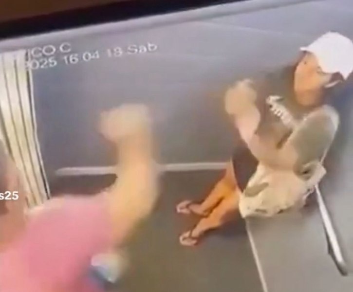 Scene atroce: un baschetbalist și-a bătut cu sălbăticie iubita în lift. Peste 60 de pumni în 35 de secunde