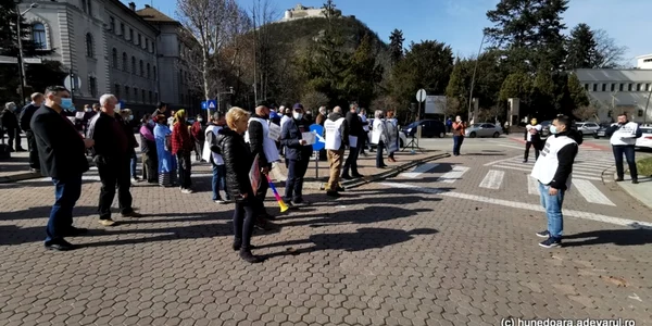 protest la deva foto daniel guta adevarul