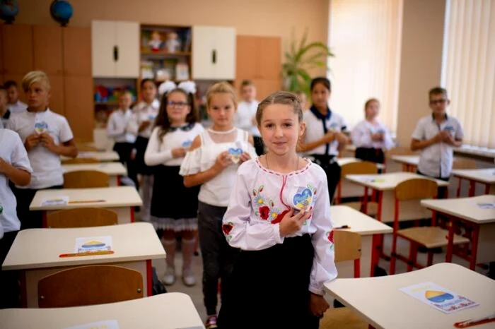 Copii refugiați din Ucraina în România, începând un nou an școlar
