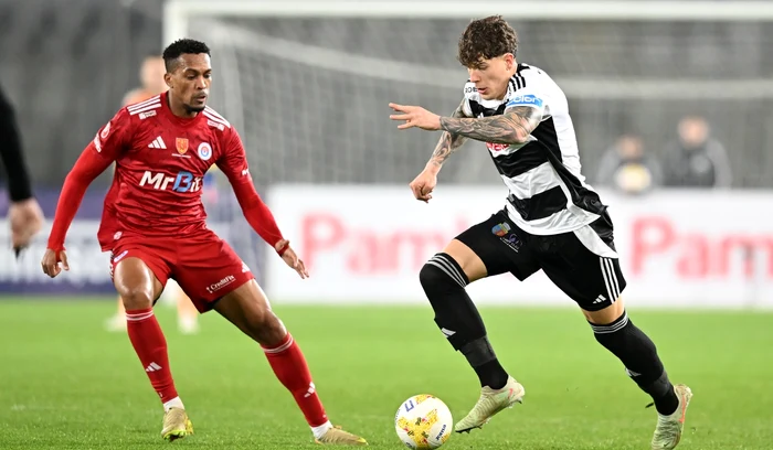 Andrei Coubiș (dreapta), la primul gol pentru U. Cluj în Cupă (FOTO: Sportpictures)