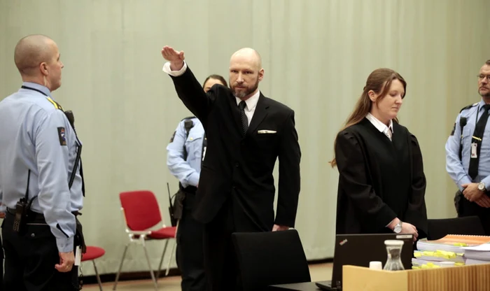 Neonazistul norvegian Anders Behring Breivik FOTO: EPA EFE (arhivă)