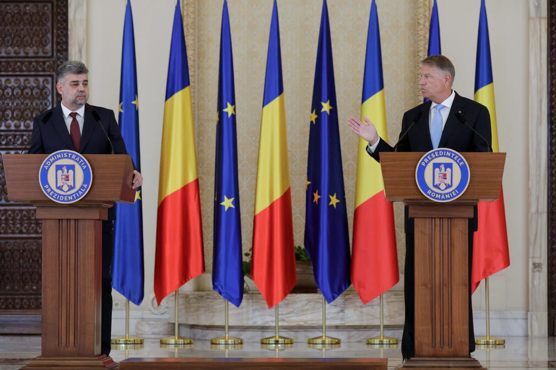 Marcel Ciolacu și Klaus Iohannis FOTO Inquam Photos