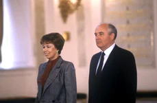 Raisa Gorbaciova și Mihail Gorbaciov, în 1987 (© Leonid Palladin / Commons:RIA Novosti)