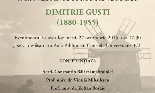 Sesiune comemorativă dedicată lui Dimitie Gusti jpeg
