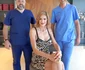 Roxana Ciuhulescu, operată de medicii Iancu Morad și Bogdan Măciuceanu foto: Yolo Media 