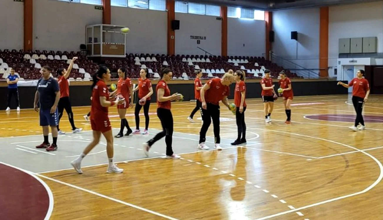 Naționala României s-a antrenat în sala Rapid la începutul săptămânii