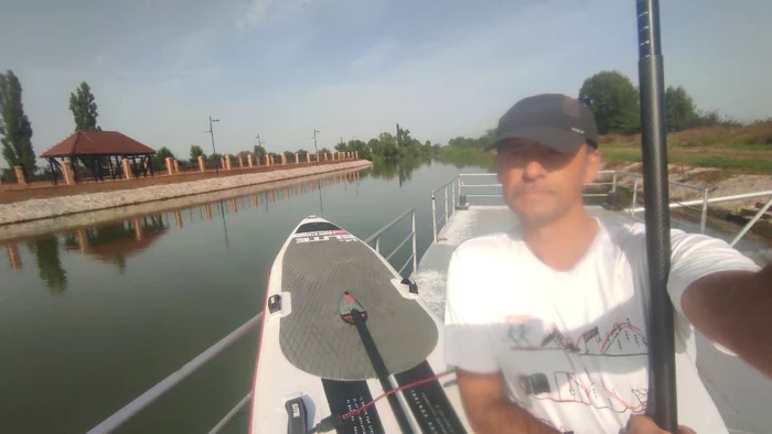 Selfie la ecluze de la Sânmihaiu Român FOTO Relive/Dorde Gavrilovic