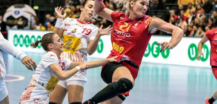Crina Pintea, pivotul naţionalei României FOTO Mediafax