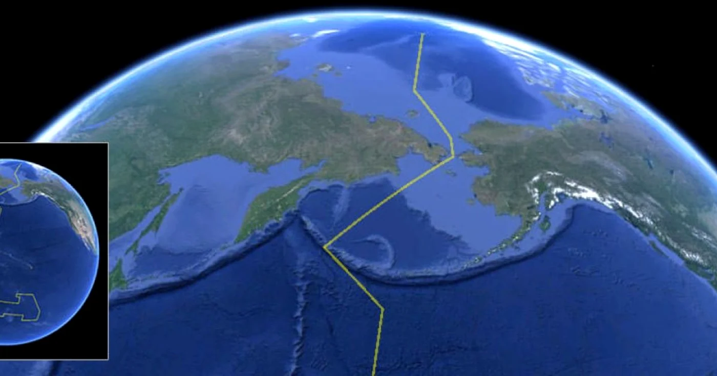 Linia Internaţională a datei                                                      FOTO: National Ocean Service